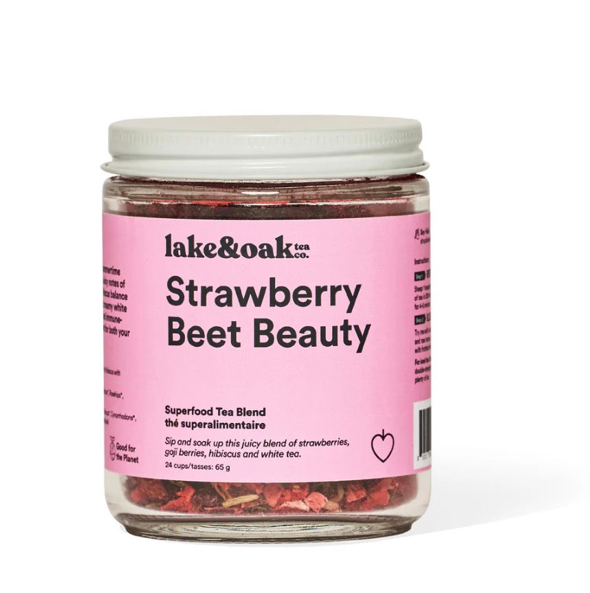 Lake & Oak Strawberry Beet Beauty - Superfood Tea Blend