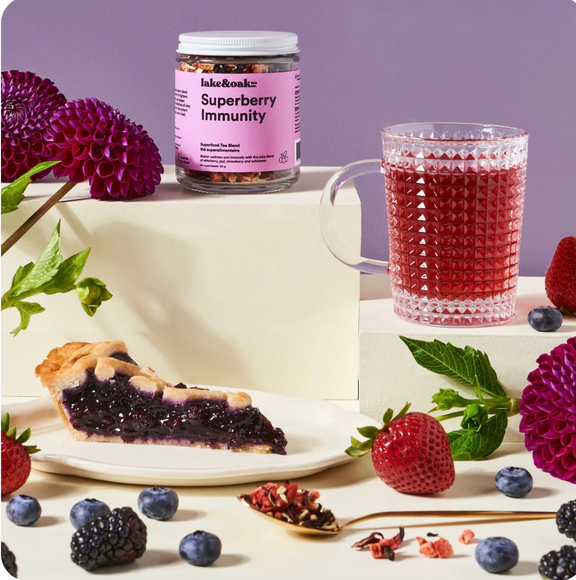 Lake & Oak Superberry Immunity - Superfood Tea Blend