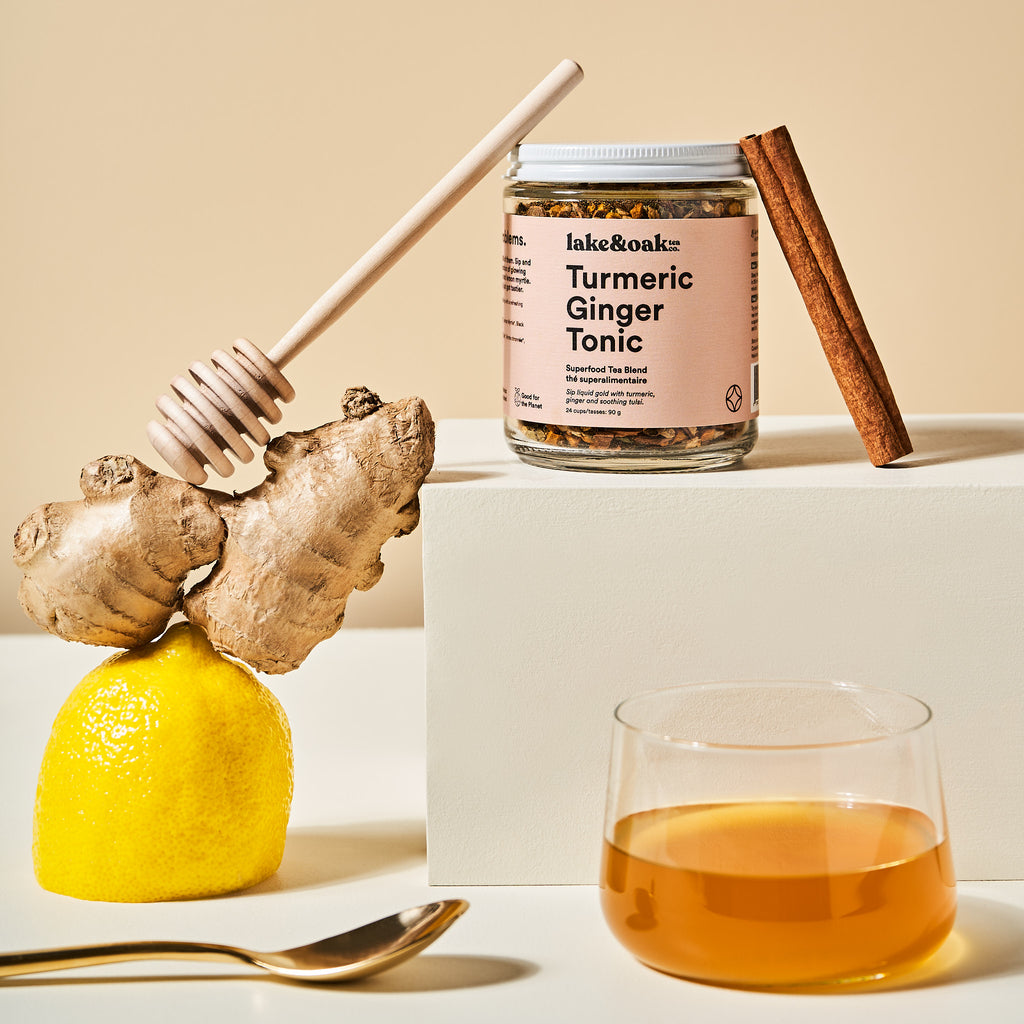 Lake & Oak Turmeric Ginger Tonic - Superfood Tea Blend