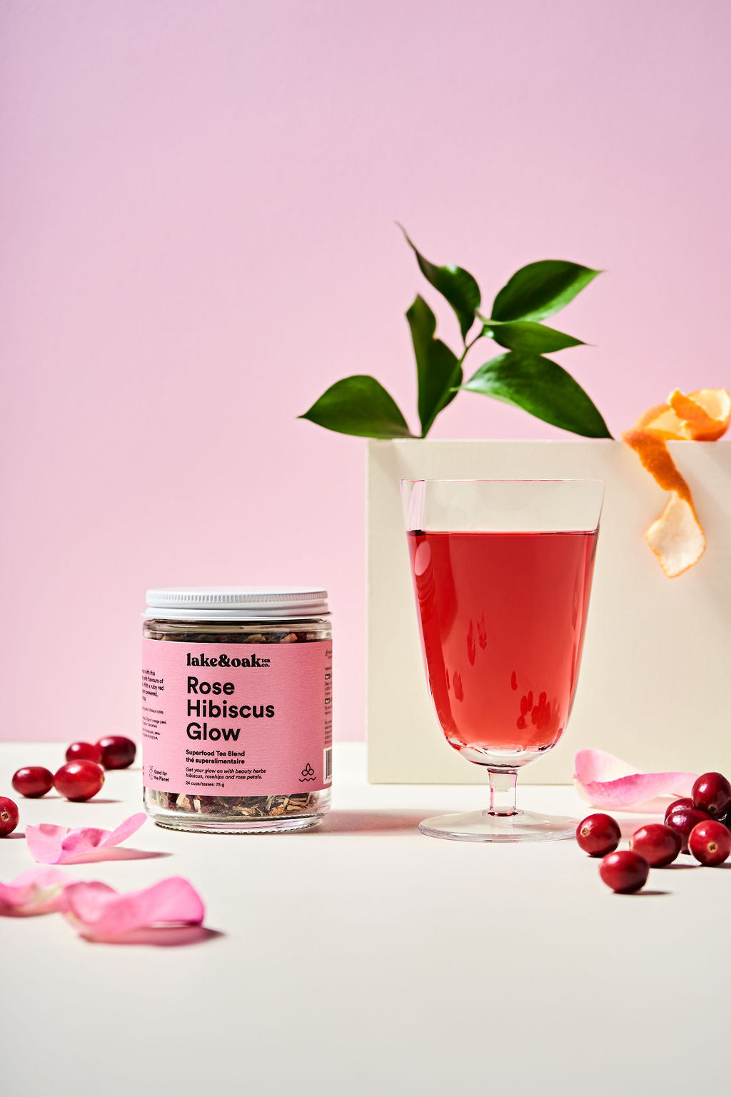 Lake & Oak Rose Hibiscus Glow - Superfood Tea Blend