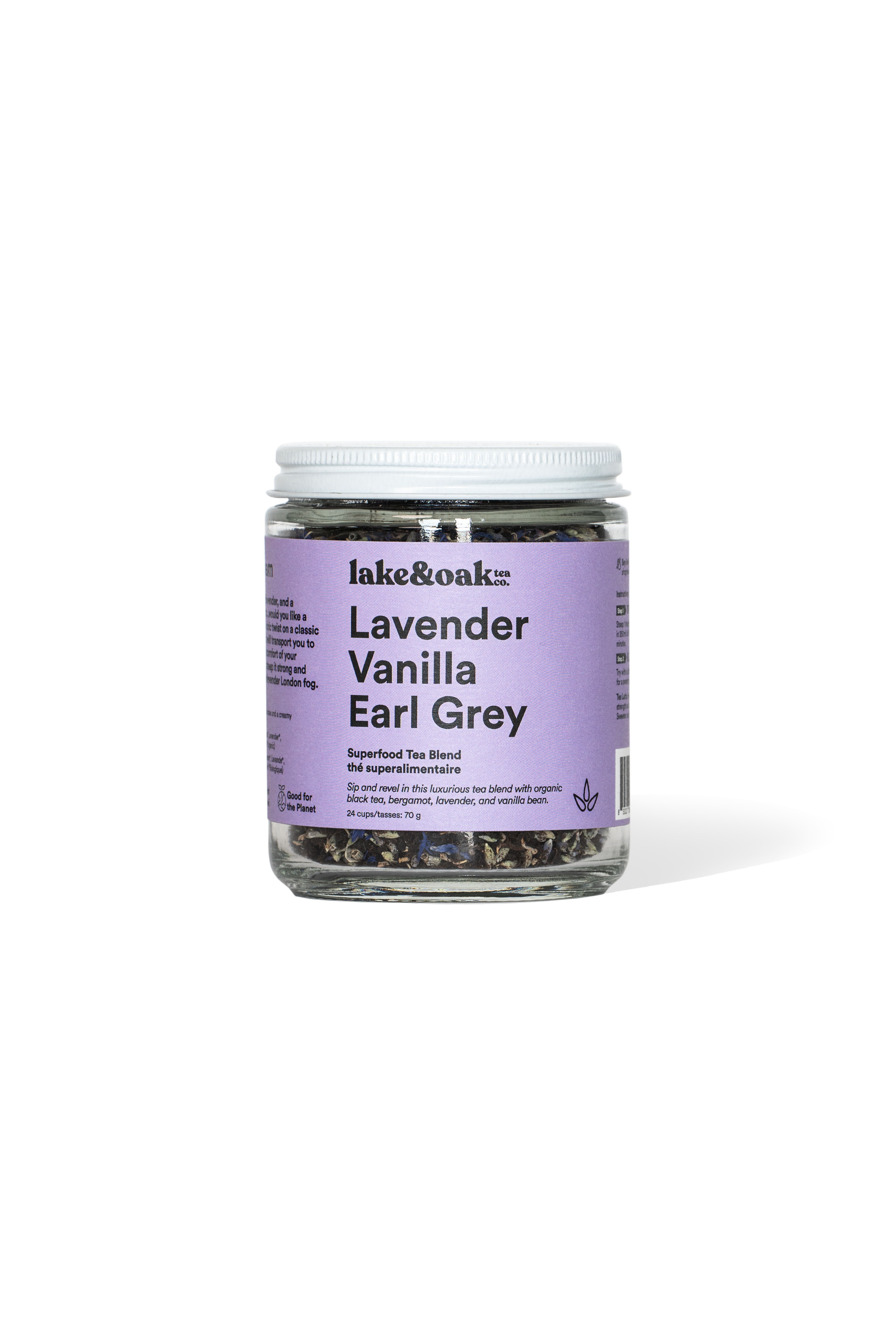 Lake & Oak Lavender Vanilla Earl Grey - Superfood Tea Blend