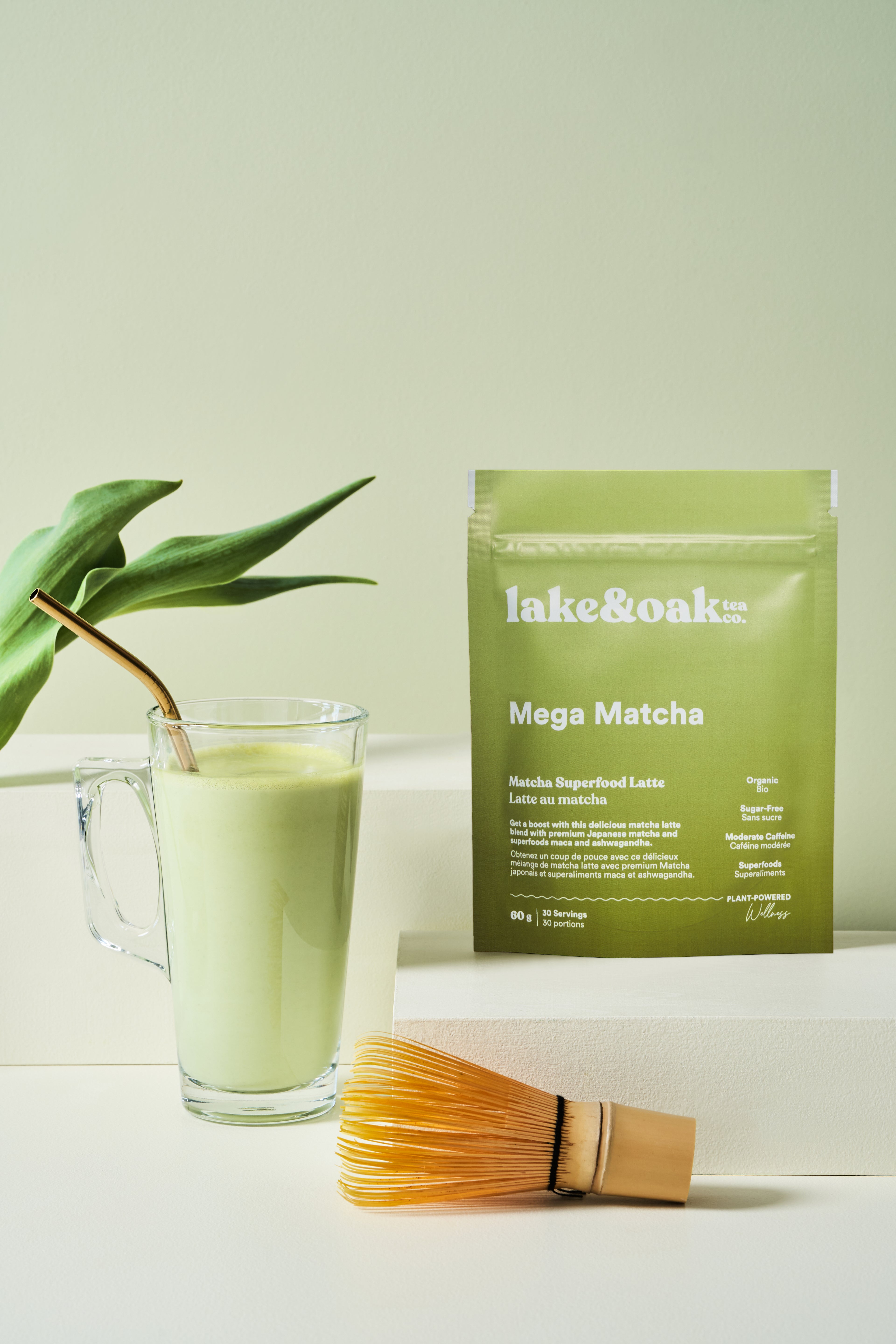 Lake & Oak Mega Matcha - Matcha Superfood Latte