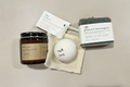 Enhanced spa product flat lay